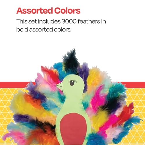 School Smart Marabou Feathers, 9-1/2 Ounces, Assorted Colors, Pack of 3000 - Image 5