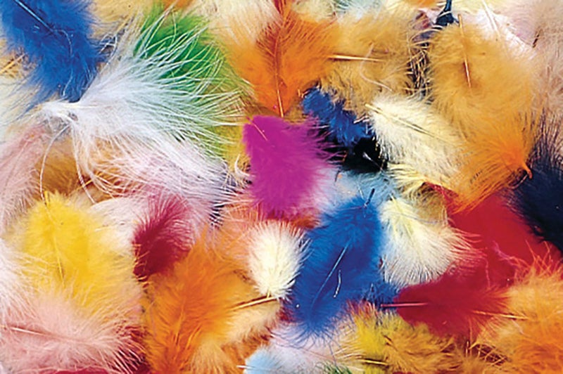 School Smart Marabou Feathers, 9-1/2 Ounces, Assorted Colors, Pack of 3000 - Image 1