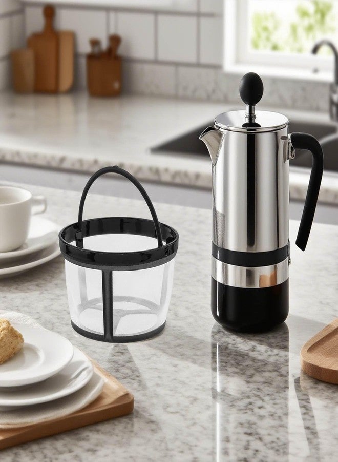 TQEONKL Coffee Filter Baskets 2PC, Reusable Coffee Filters Baskets Replacement Coffee Filters for Mr. Coffee and Black & Decker Coffee Makers and Brewers (1, 2-4 Cups) - Image 3