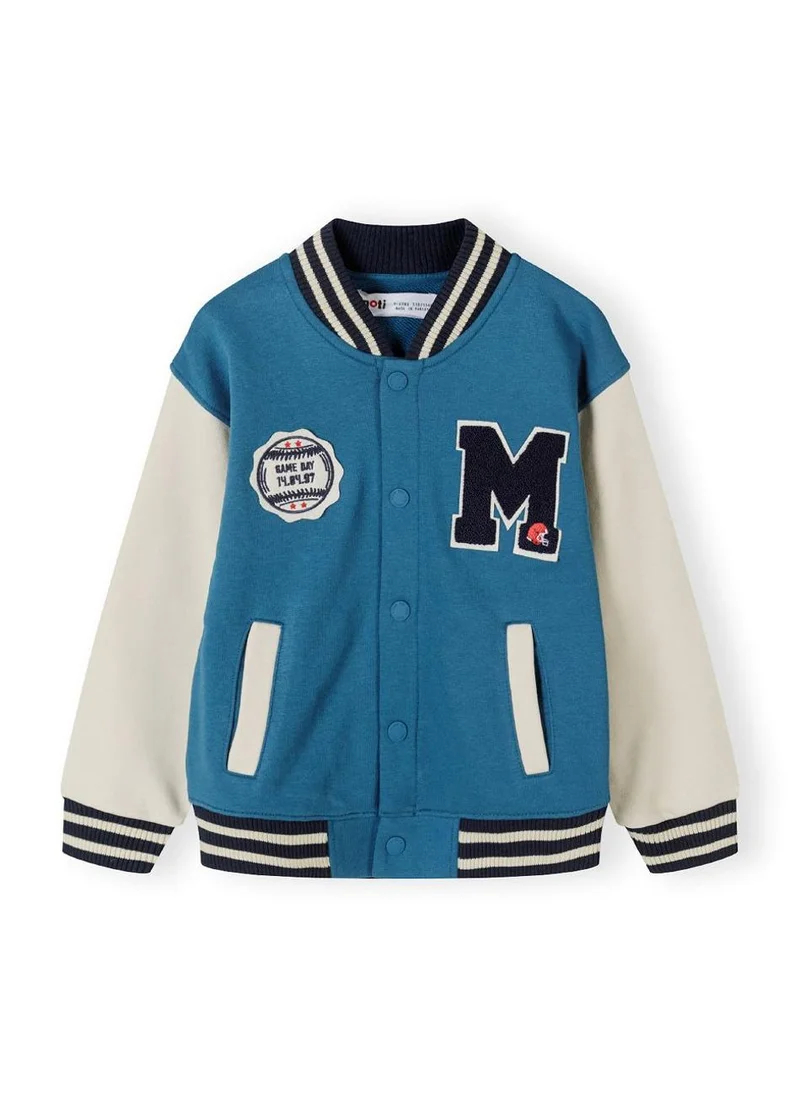 MINOTI Tween Fleece Baseball Jacket