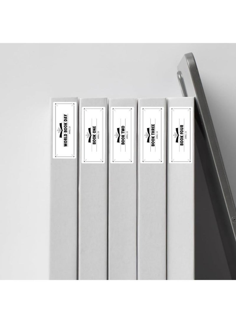 Thermal Sticker Labels 50mm×25mm( 2×1 Inch)-1500Labels/Roll,  Stickers Waterproof Multi-Purpose Self-Adhesive, Removable Name Tags, for QR code Barcode, DIY Logo (White Rectangle) - Image 4