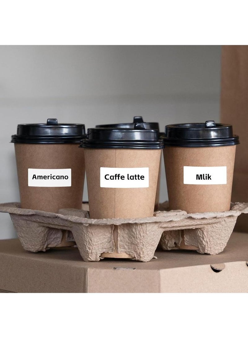 Thermal Sticker Labels 50mm×25mm( 2×1 Inch)-1500Labels/Roll,  Stickers Waterproof Multi-Purpose Self-Adhesive, Removable Name Tags, for QR code Barcode, DIY Logo (White Rectangle) - Image 3