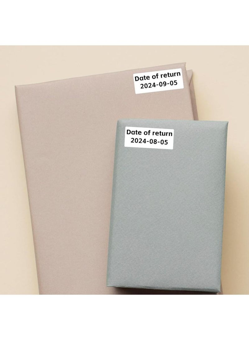 Thermal Sticker Labels 50mm×25mm( 2×1 Inch)-1500Labels/Roll,  Stickers Waterproof Multi-Purpose Self-Adhesive, Removable Name Tags, for QR code Barcode, DIY Logo (White Rectangle) - Image 5