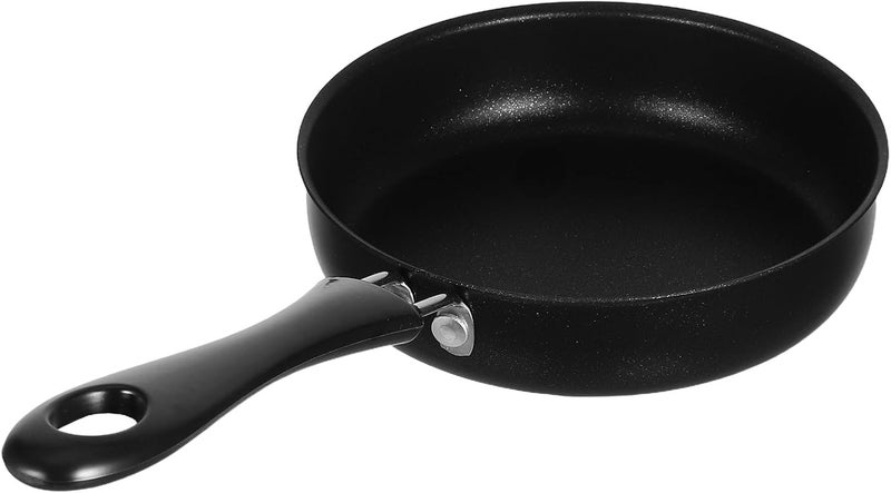 Mini Nonstick Fry Pan for Eggs and Crepes, Small 12cm Thickened Iron Skillet with Handle, Breakfast Omelette Pan Suitable for Gas and Induction Stoves - Image 1