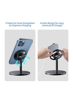 Excefore Aluminum mobile phone holder of MagSafe charger is compatible with Apple MagSafe holder for iPhone 12/Pro/Pro Max/Mini  - Image 3