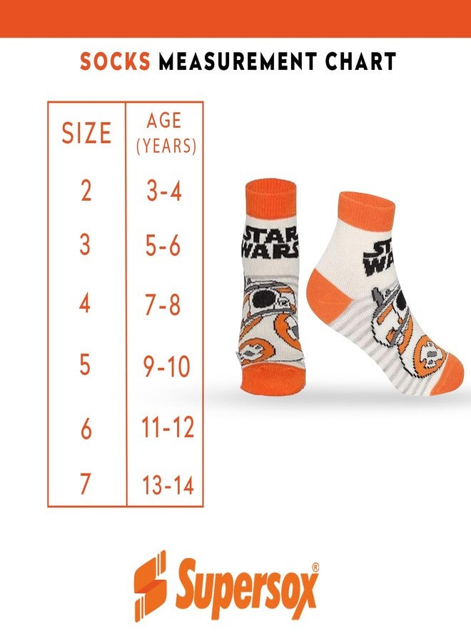 Supersox Ankle Disney Avenger Socks for Kids, Made with Breathable, Anti Odour & Moisture Absorbent Combed Cotton with a Extra Durable Welt, Ideal For All Day Wear (Pack Of 5) - Image 4
