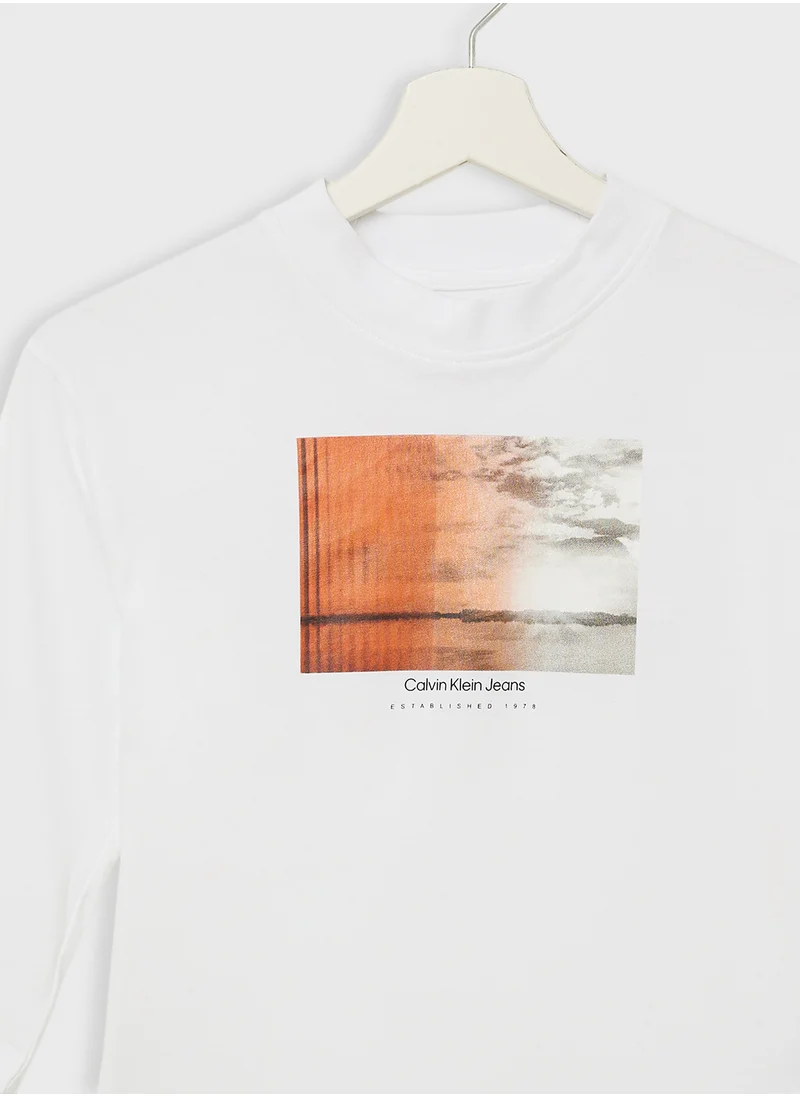كالفن كلاين جينز Kids Essential Logo T-Shirt