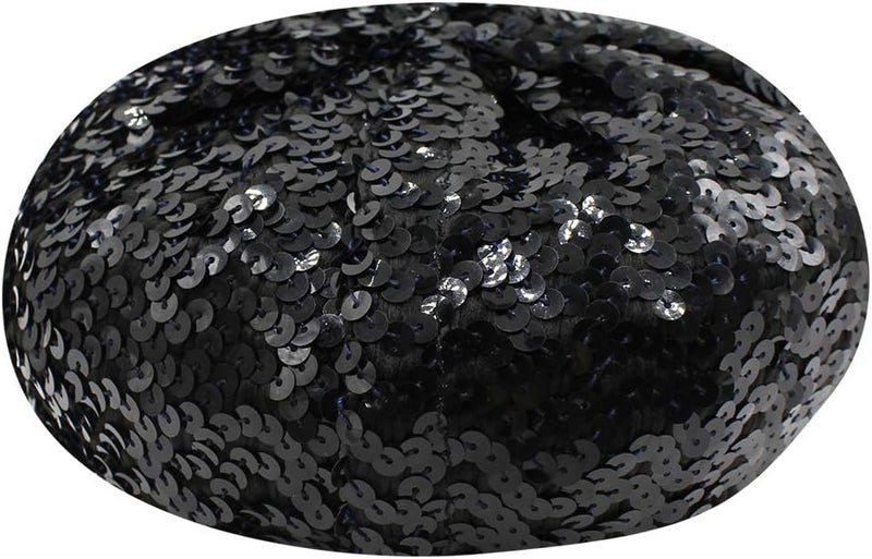 Aibearty Women Girls Sparkly Sequin Beret Hat Fashion Fun Stretch Beanie Cap Headwear for Festival Party Club Halloween - Image 2