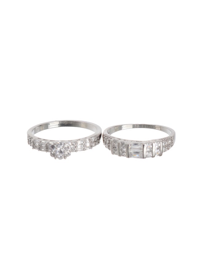Akher el Ankoud - Twins Silver Ring - Image 1