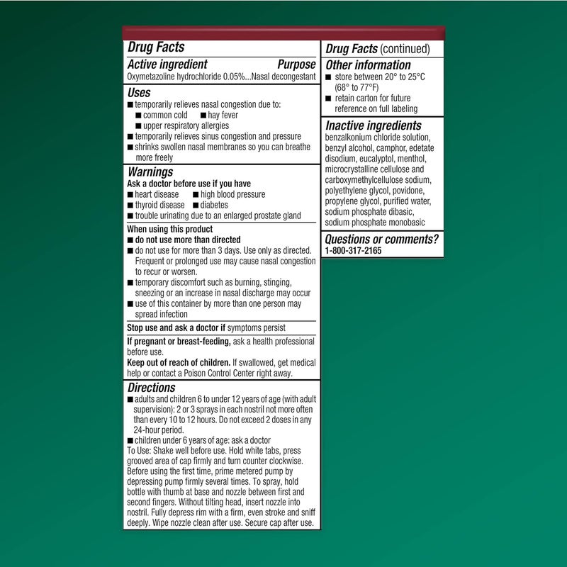 Afrin Severe Congestion Nasal Spray 15 mL Pack of 5 - Image 2