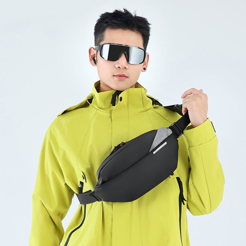 Men'S Chest Bag Casual Fashion Crossbody Bag Motorcycle Backpack Korean Style Waist Bag Sports Shoulder Bag - Image 2