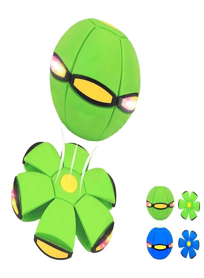 Gyfimdo Magic Ball, Magic Meta Ball, Magics Bouncing Balls, Dual Form Freely Switchable, Magics Bouncing Balls with 6 Light, Parent-Child Interactive Suitable for Indoor & Outdoor Use (Green) - Image 1