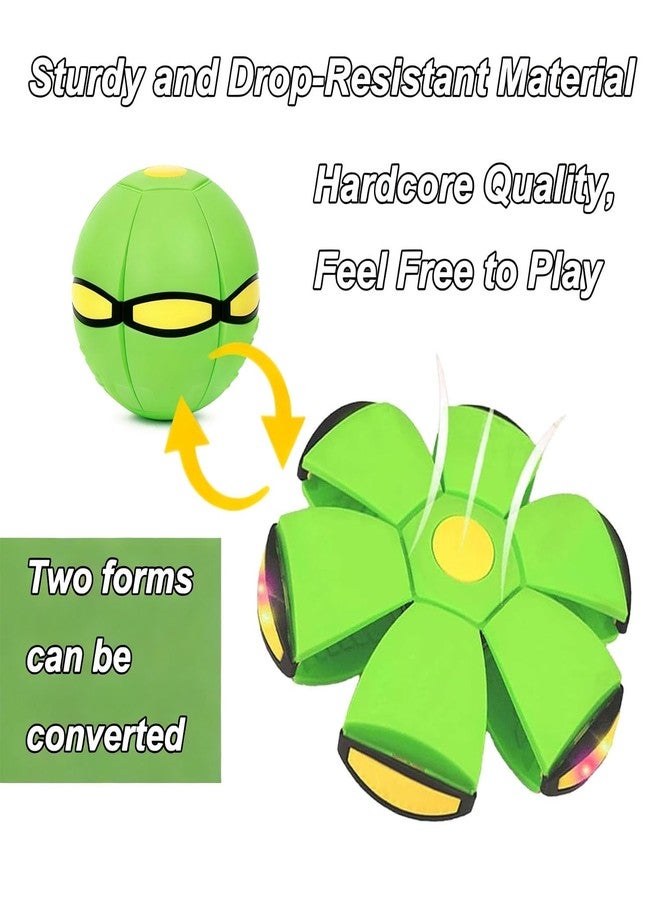 Gyfimdo Magic Ball, Magic Meta Ball, Magics Bouncing Balls, Dual Form Freely Switchable, Magics Bouncing Balls with 6 Light, Parent-Child Interactive Suitable for Indoor & Outdoor Use (Green) - Image 2