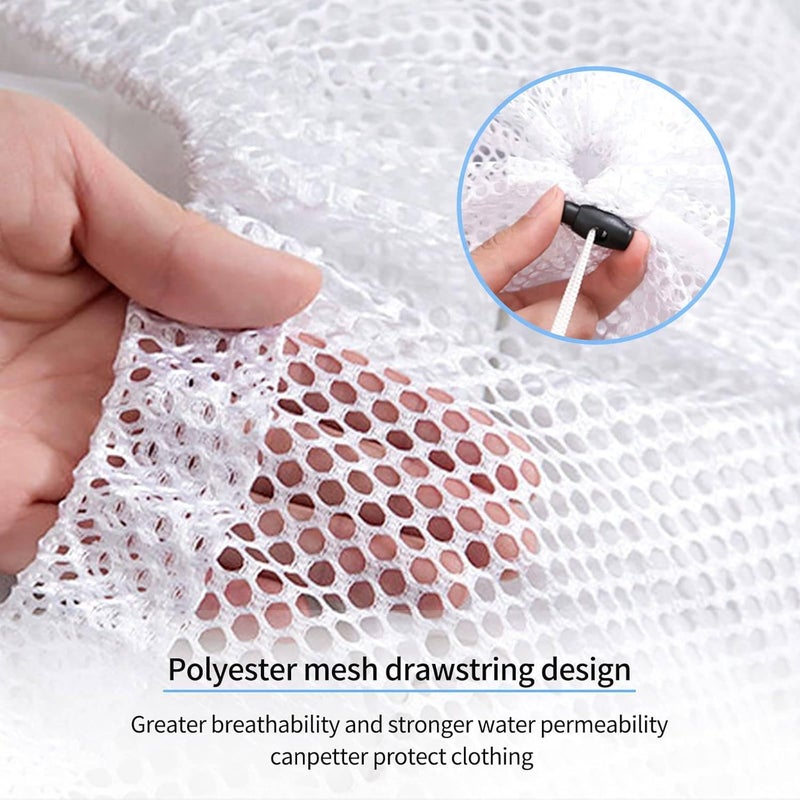 Prostuff.in Prostuffin Washing Machine Mesh Laundry Bags For Clothes Underwear Lingerie Bed Linen With Drawstring Closure Sturdy Washing Machine Clothes Protection Net Size 50x70 cm 1 Pcs - Image 2