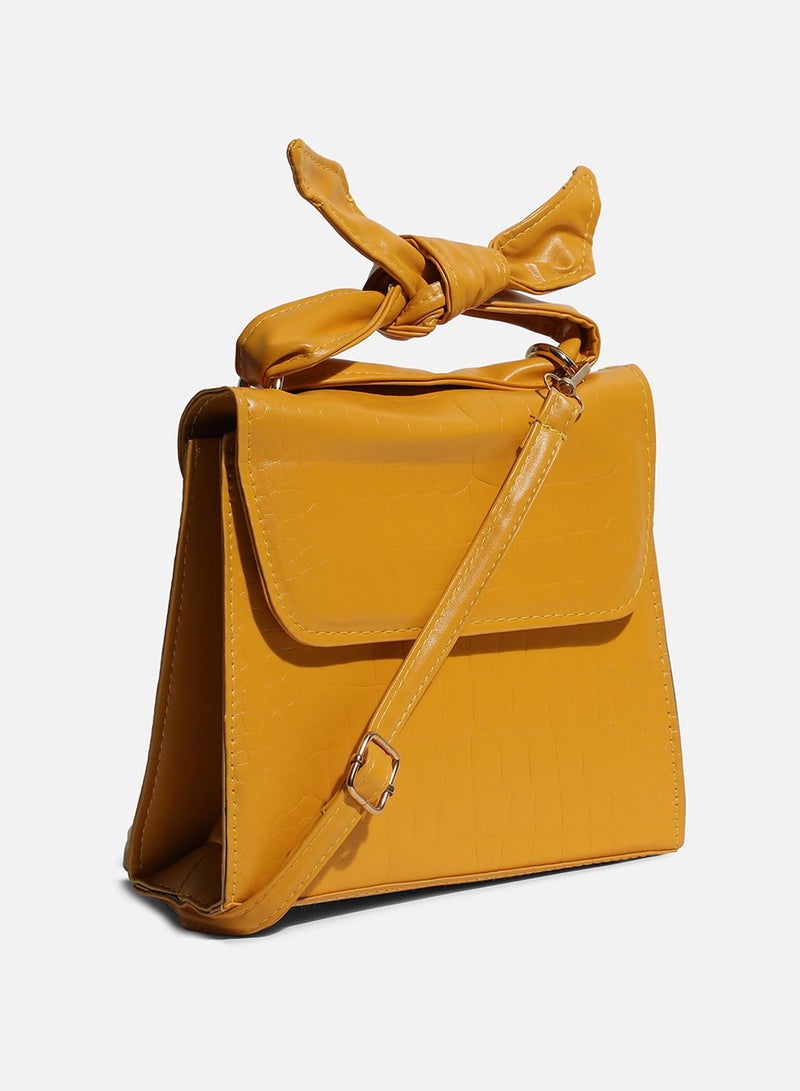Haute Sauce Solid Croc Sling Bag  - Image 5