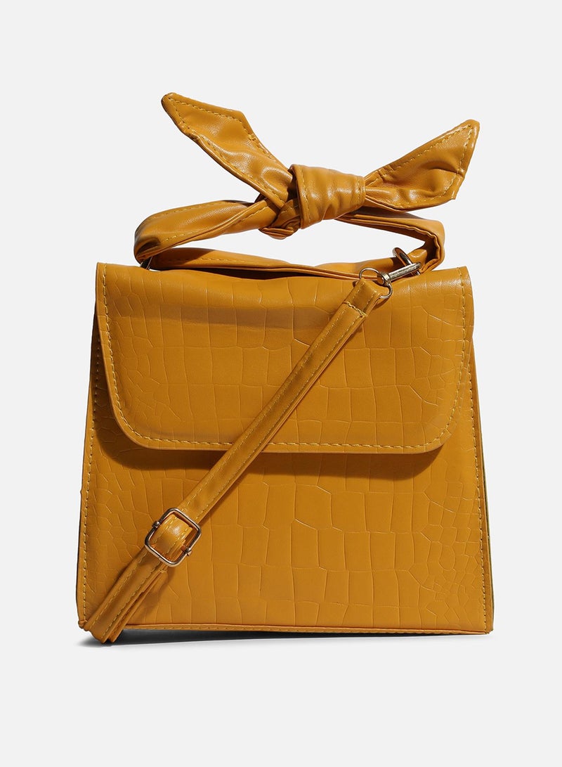 Haute Sauce Solid Croc Sling Bag  - Image 4