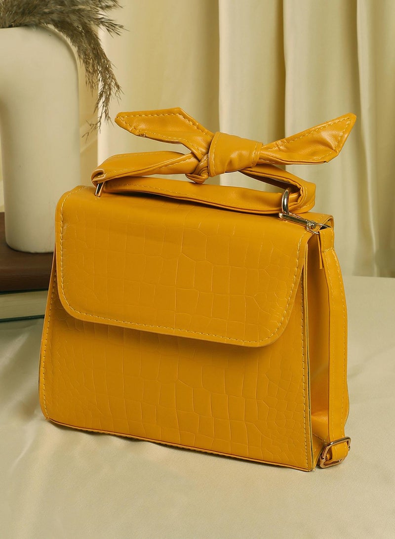 Haute Sauce Solid Croc Sling Bag  - Image 1
