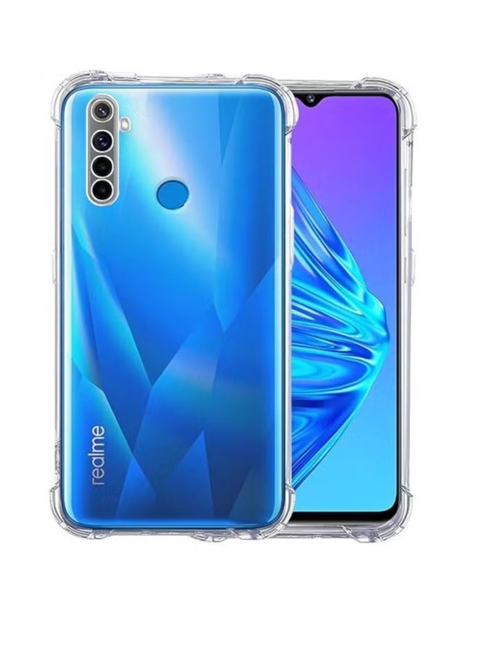 Crystal Clear Cover For Realme 5 pro case Anti-Burst Super Protection -Transparent