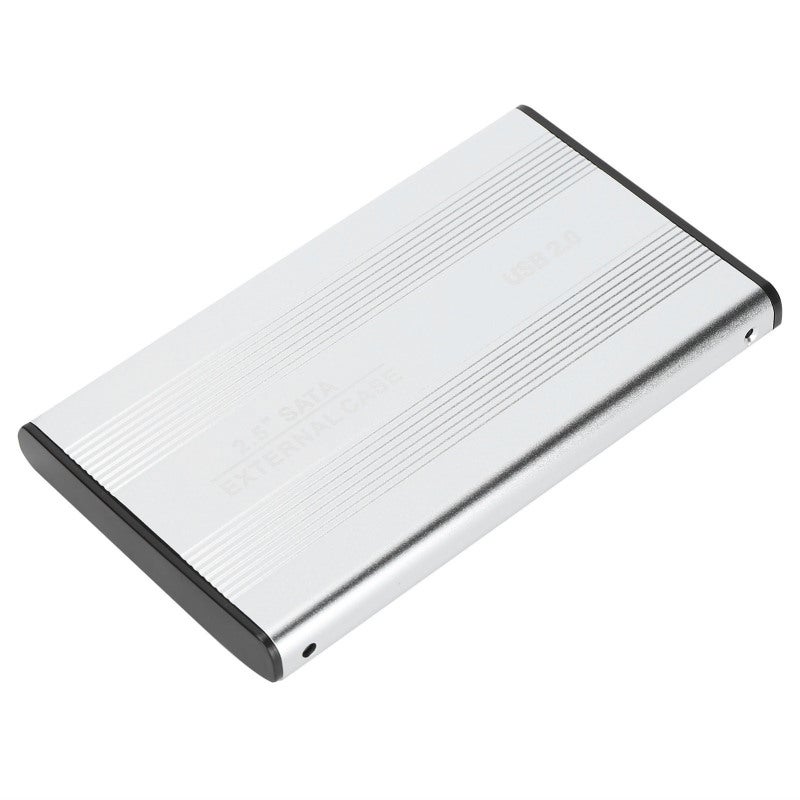 علبة القرص الصلب USB من سبائك الألومنيوم الفضية قابلة للتبديل السريع - علبة HDD بتقنية التوصيل والتشغيل، نقل بيانات سريع بسرعة 480 ميجابت في الثانية مع مؤشر LED أزرق لأجهزة Mac وWindows واللابتوبات وأجهزة الكمبيوتر المكتبية - Image 4