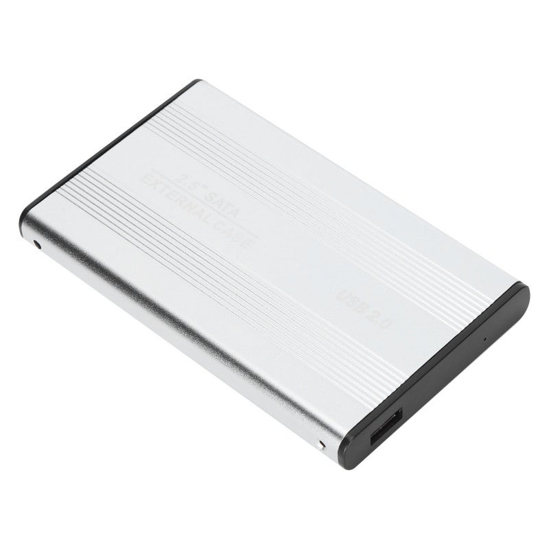 علبة القرص الصلب USB من سبائك الألومنيوم الفضية قابلة للتبديل السريع - علبة HDD بتقنية التوصيل والتشغيل، نقل بيانات سريع بسرعة 480 ميجابت في الثانية مع مؤشر LED أزرق لأجهزة Mac وWindows واللابتوبات وأجهزة الكمبيوتر المكتبية - Image 3