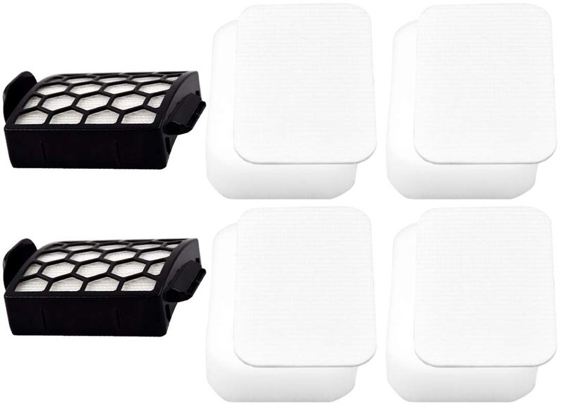 Dttery 4 Foam Felt 2 HEPA Filters kit Replacement for Shark Navigator Pet Pro ZU60 ZU62 Pet Plus NV251 NV255 Swivel Pro NV150 NV151 Upright Vacuum Part 1238FT60 1239FT60