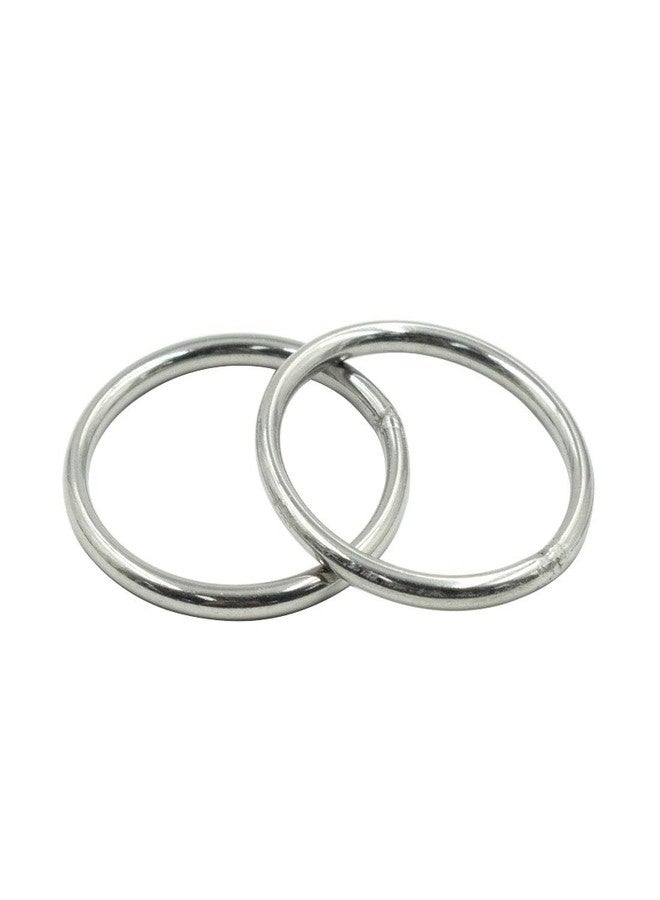 Rannb O Ring Multi-Purpose Welded Stainless Steel Rings 3mm/0.12" Thick 40mm/1.57" Outer Dia - 10pcs - Image 3