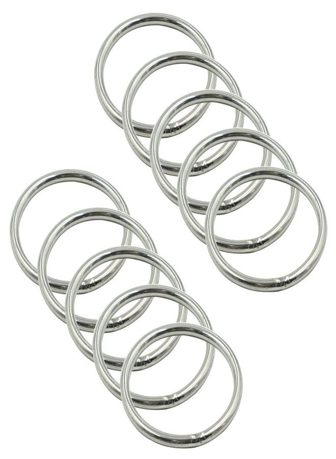 Rannb O Ring Multi-Purpose Welded Stainless Steel Rings 3mm/0.12" Thick 40mm/1.57" Outer Dia - 10pcs - Image 2