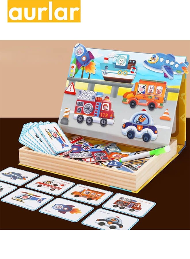 Children's Magnetic Puzzle Puzzle Toy, Multi-functional Early Education Gift, Suitable For Young Children's Learning And Creative Development - Image 1