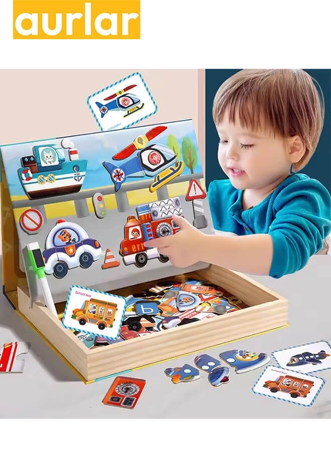 Children's Magnetic Puzzle Puzzle Toy, Multi-functional Early Education Gift, Suitable For Young Children's Learning And Creative Development - Image 4