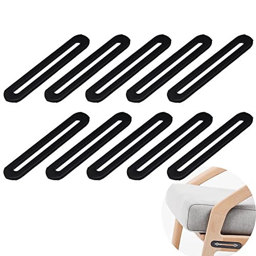 OURASHERO 10 Pcs 4 1/3" Adjustable Flat Mending Plate Support with Single Slot, 2.9mm Thickness Steel Slideable Bracket, Straight Repair Plates Brace, Repair Fixing Bracket Connector for Chair Table Drawer - Image 1