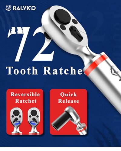 RALVICO Digital Torque Wrench 3/8 Drive (5.02-99.57 Ft. Lb/ 6.8-135 N.m) ±2% Accuracy Dual-Direction Adjustable Torque Wrenches Digital with Vibration, Buzzer and LED Alert for Motorcycle, Car - Image 4