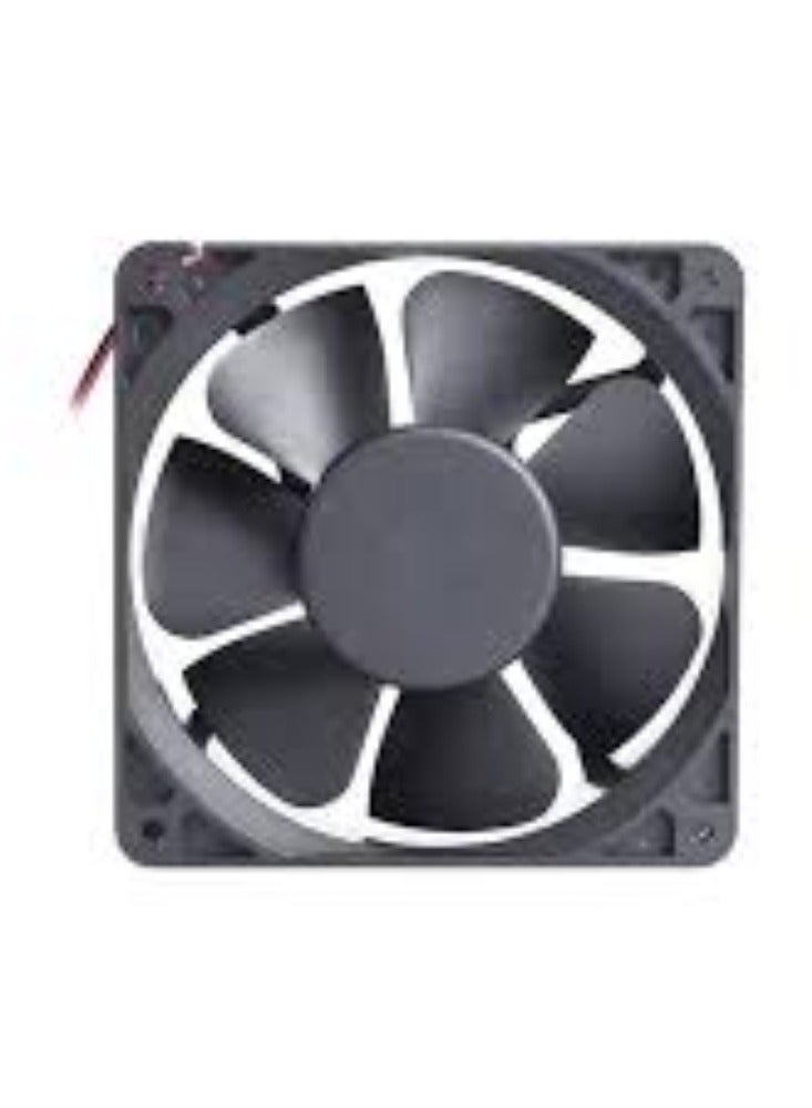 KNP KNP Black AC Cooling Fan 80x80x25mm is a compact and efficient fan designed for optimal cooling in various electronic and industrial applications.  - Image 1