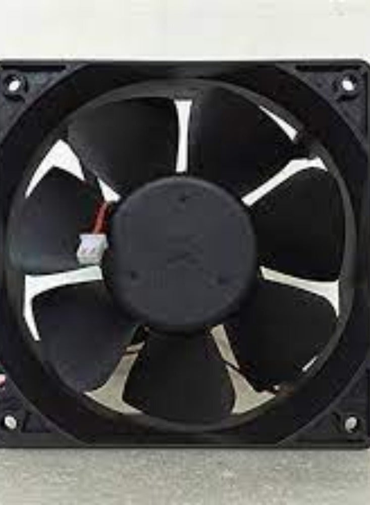 KNP KNP Black AC Cooling Fan 80x80x25mm is a compact and efficient fan designed for optimal cooling in various electronic and industrial applications.  - Image 2