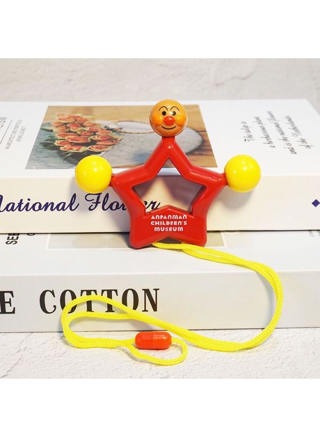 Bread Superman Newborn Hand Rattle Bread Superman Sand Hammer Soothing Toy 0-6 Month Baby Toy-Color:Five-Star Small Rattle - Image 1