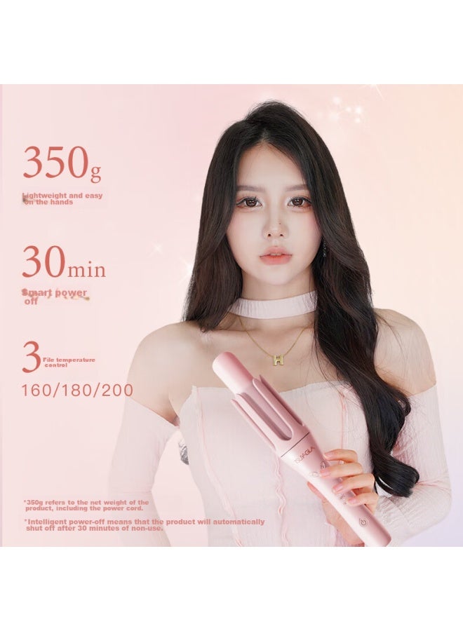 TSUYAGLA Cria Third Generation Automatic Curling Iron, 32mm Negative Ion Curling Tool, No Need To Determine Curling Direction, 309-01 Pink, 520 Birthday Gift - Image 5