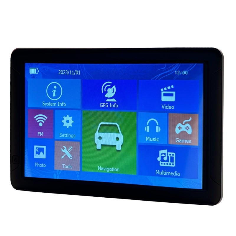 نظام ملاحة GPS للسيارة 9 بوصات بشاشة لمس عالية الدقة 800x480 - نظام ملاحة بتوجيه صوتي مع مسارات مركبة قابلة للتخصيص لقيادة أكثر أماناً - Image 5