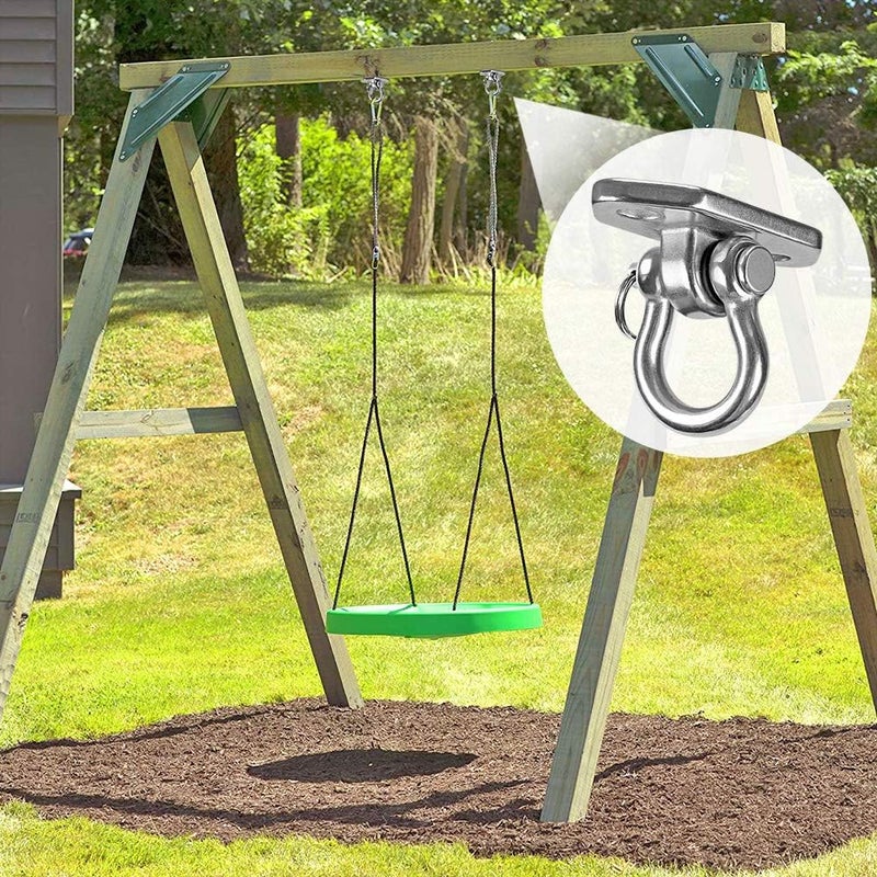WAREMAID Hammock Chair Hanging Kit Swing Ceiling Mount, Heavy Duty Swing Hanger Hook, Indoor Outdoor Playground Hanging Chair, Tree, Gym, Rope, Swing Set Bracket, Punching Bag Hardware, 1000 LB - Image 5