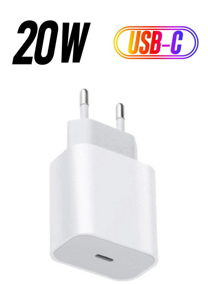 "20W USB-C Fast Charger for iPhone & iPad - Apple Power Adapter for Quick Charging"  - Image 1