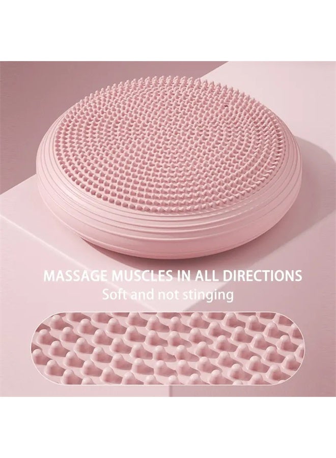HOMESTAR Balance Disc, Wobble Cushion for Balance with Pump Wiggle Seat for Improving Posture, Fitness, Stabilit, Pink - Image 3