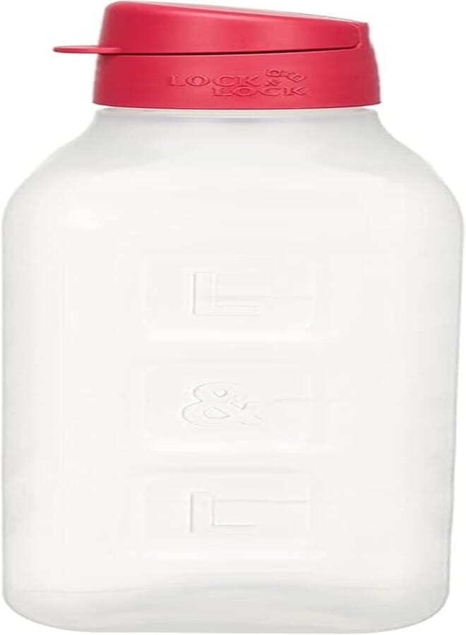 LocknLock Ice Fun & Fun Water Bottle. Transparent and Assorted Cap's color -1L - HAP805N