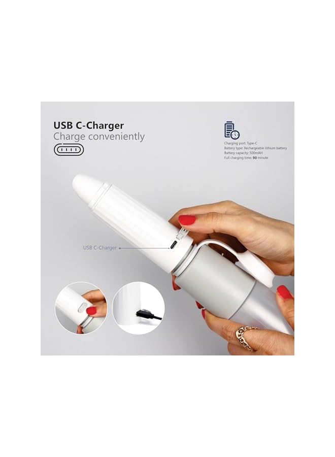 The Bros Portable Bidet with 270ml Reservoir, Travel Bidet, Electric Bidet Attachment for Toilet (gray) - Image 4