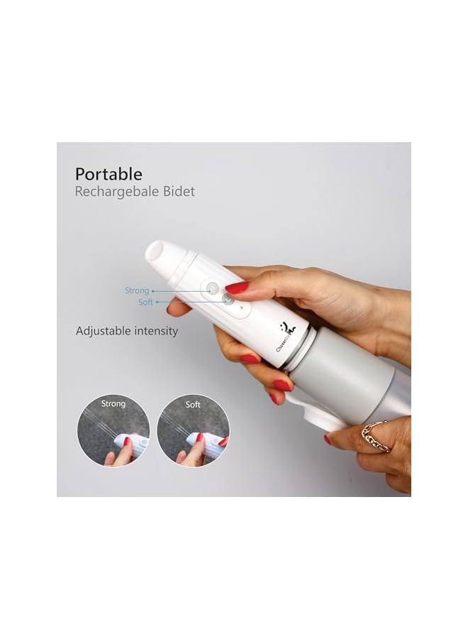 The Bros Portable Bidet with 270ml Reservoir, Travel Bidet, Electric Bidet Attachment for Toilet (gray) - Image 3