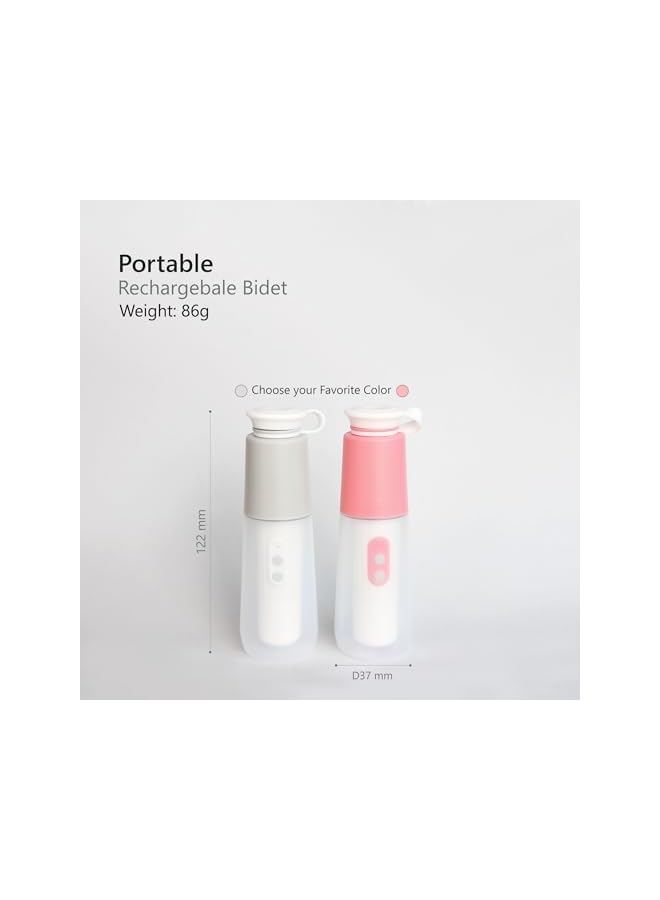 The Bros Portable Bidet with 270ml Reservoir, Travel Bidet, Electric Bidet Attachment for Toilet (gray) - Image 2