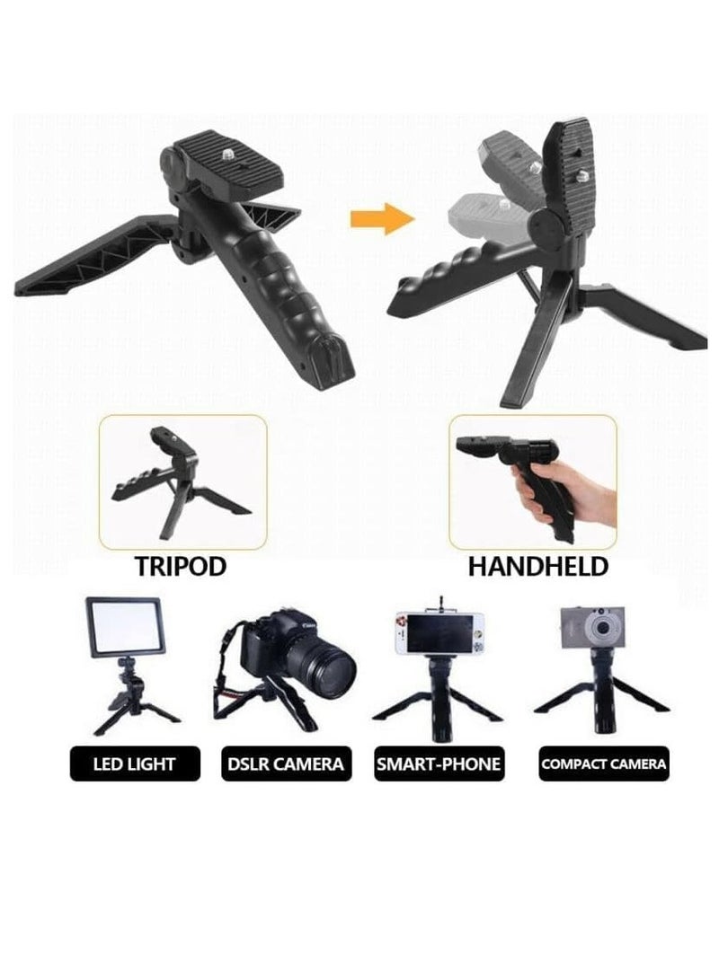 ELTRAZONE Smartphone & Camera Vlogging Studio Kits Video Shooting Photography Suit with Microphone LED Fill Light Mini Tripod - Image 5