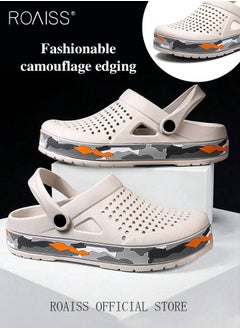 roaiss Men Breathable Sandals Anti-Slip Water Shoes Outdoor Beach Shower Slippers Summer Sandals Men's Outdoor Clogged Shoes  - Image 3