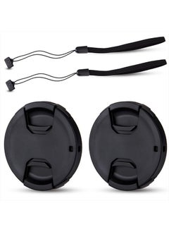 JJC 2-Pack 49mm Front Lens Cap Cover with Deluxe Cap Keeper for Canon EF 50mm f1.8, EF-M 15-45mm f3.5-6.3, Sony E 55-210mm f4.5-6.3, E 35mm f1.8, E 50mm f1.8 and Other Lenses with 49mm Filter Thread  - Image 1