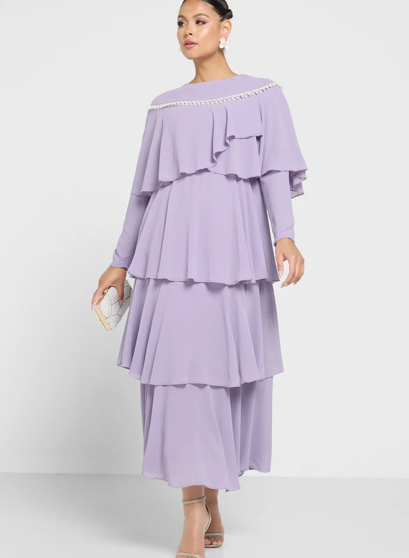 Khizana Layered A-Line Dress