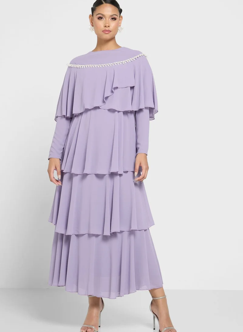 Khizana Layered A-Line Dress