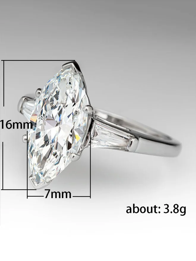 Styli  Embellished Marquise Ring for Women | Best Price UAE