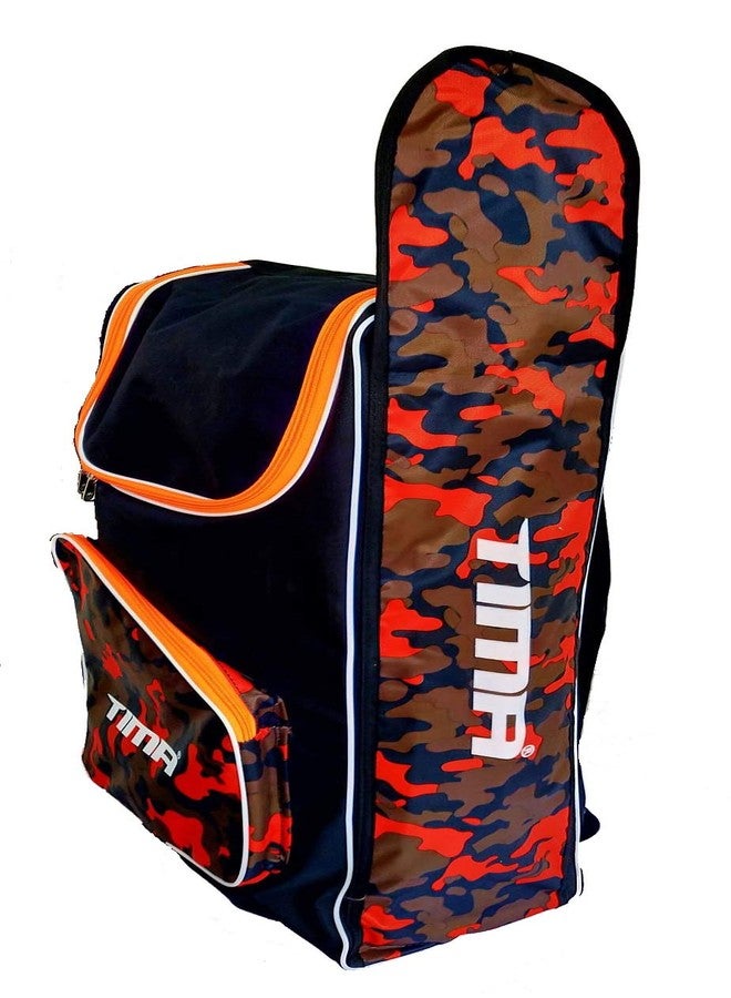 Tima Cricket Kit Bag Army Print Multicolor External Standard Vertical Storage Space with Single bat Holder Pouch. - Image 2